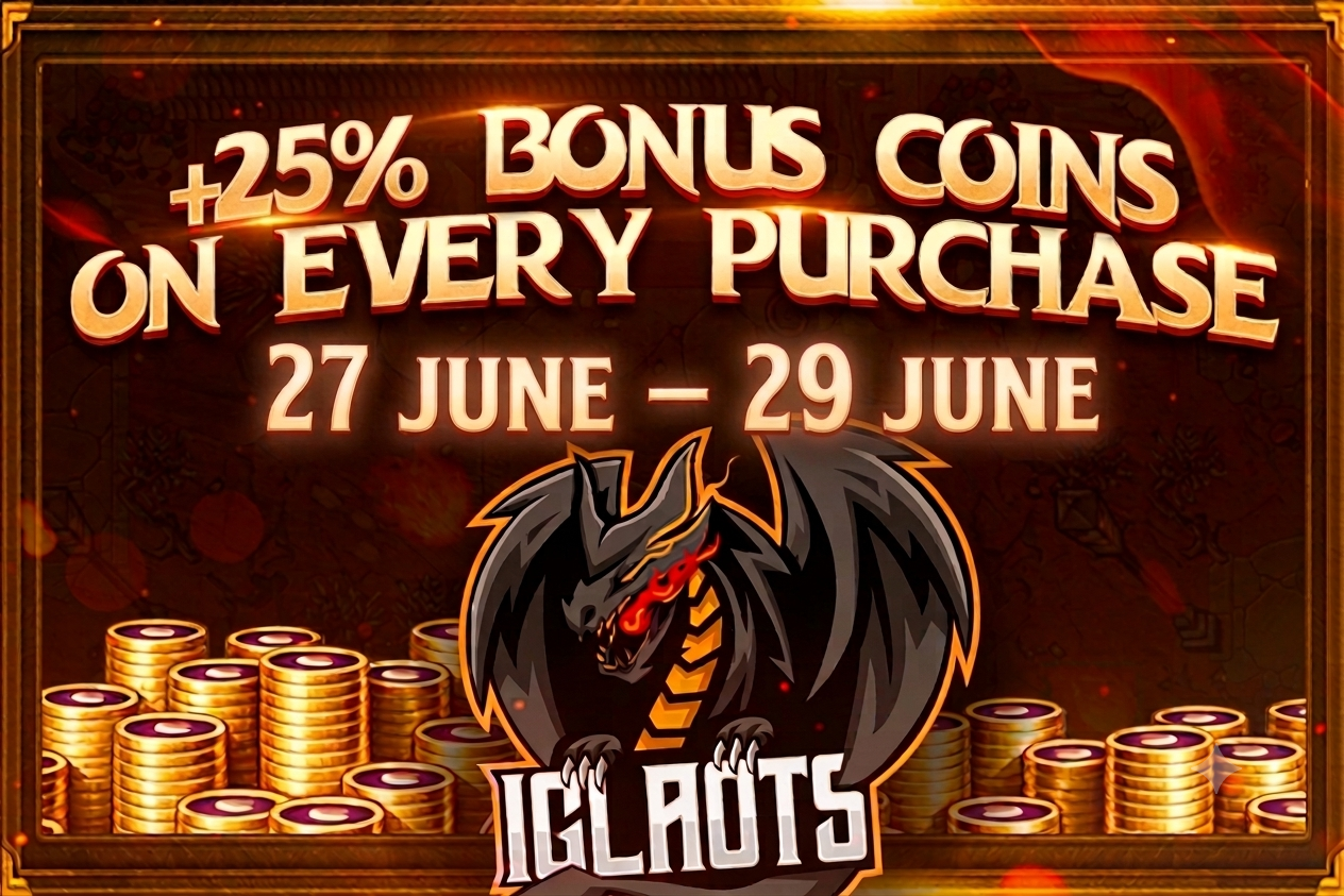 Limited offer: bonus coins on every purchase. Click to buy points.